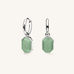 Geometric Gemstone Earrings