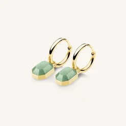 Geometric Gemstone Earrings
