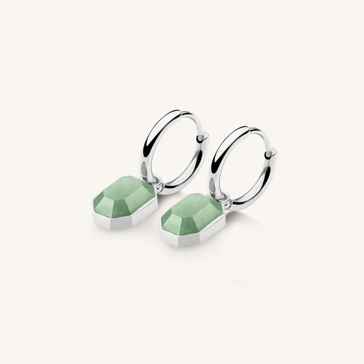Geometric Gemstone Earrings