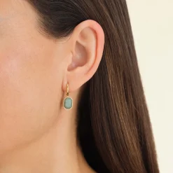 Geometric Gemstone Earrings