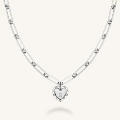 Heart Baguette Necklace