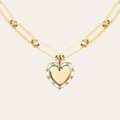 Heart Baguette Necklace