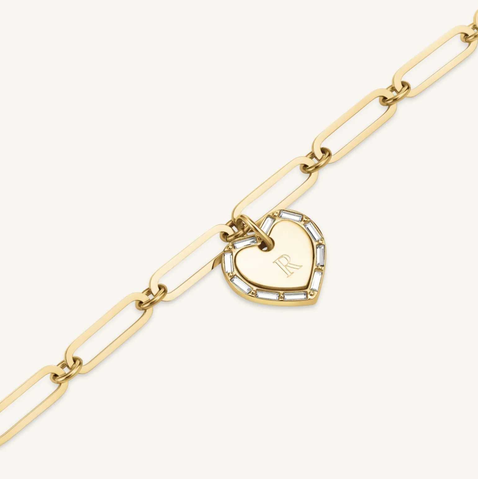 Heart Baguette Necklace
