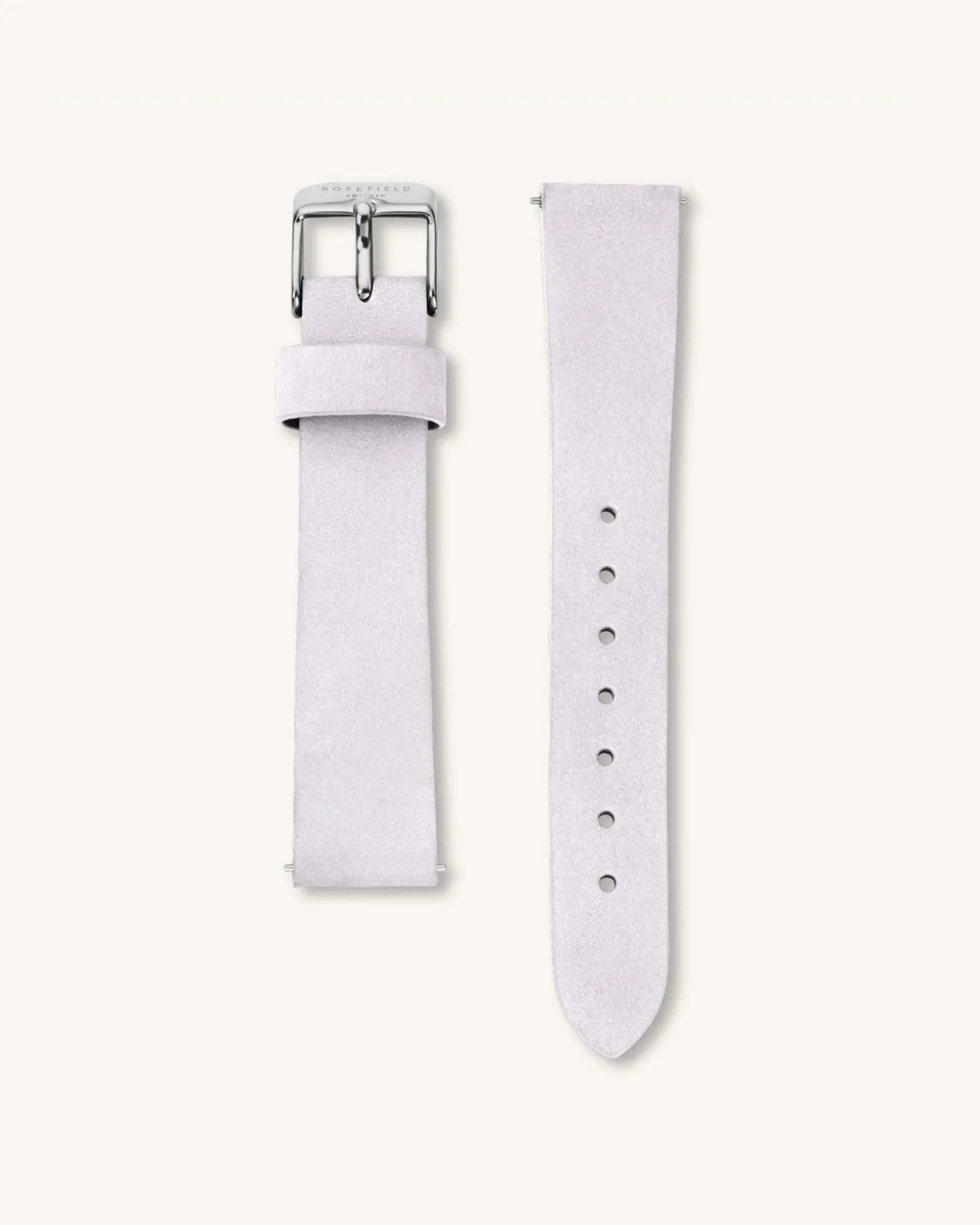 Lilac Nubuck Silver Strap
