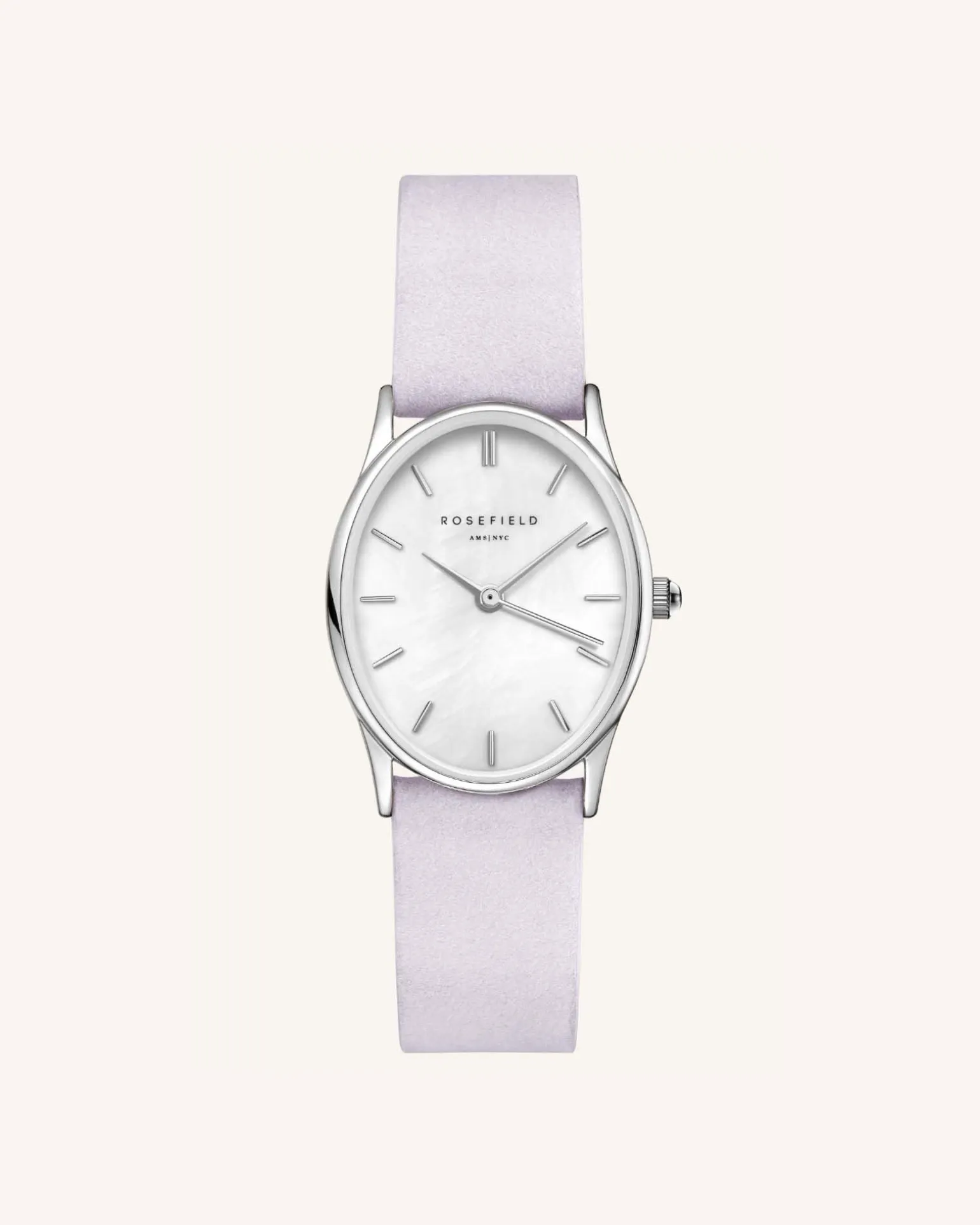 Lilac Nubuck Silver Strap