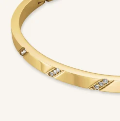 Lines Crystals Bangle