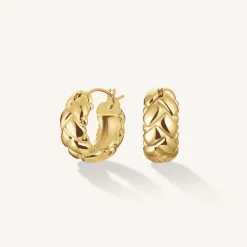 Mini Braided Hoops