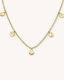 Multi Coin Choker Gold