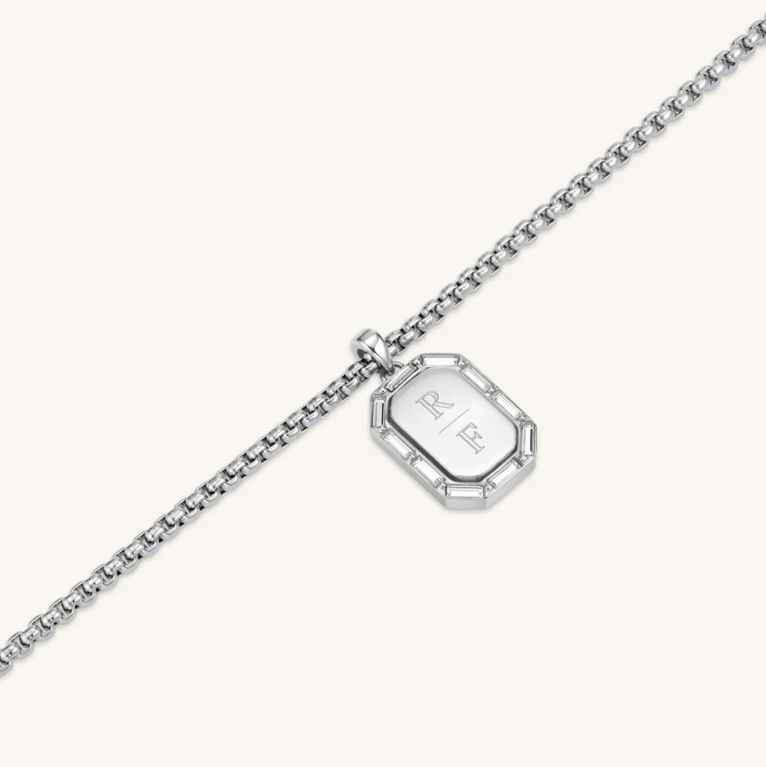 Octagon Baguette Necklace
