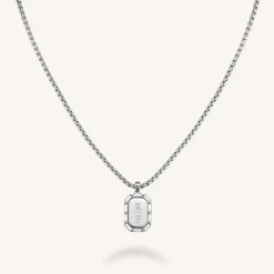 Octagon Baguette Necklace