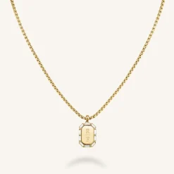 Octagon Baguette Necklace