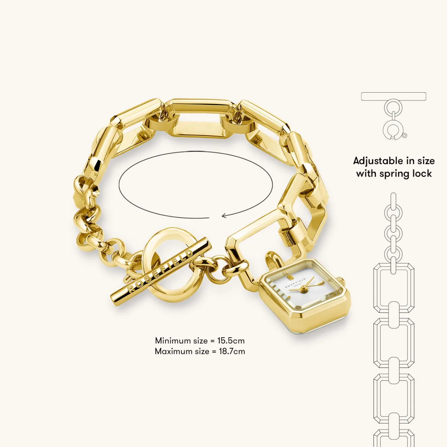 Octagon Chain Gold