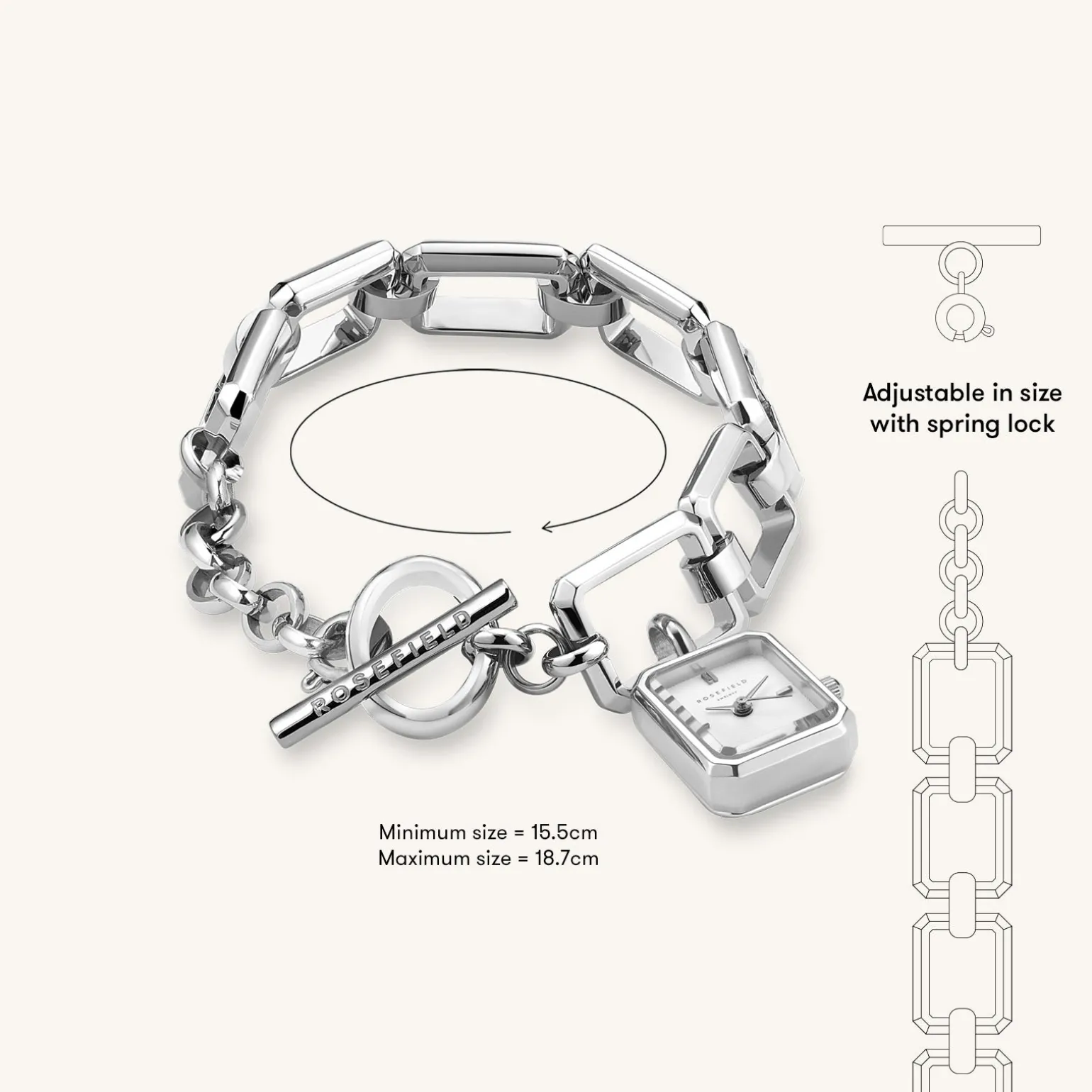 Octagon Chain Silver