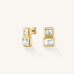 Octagon Double Studs