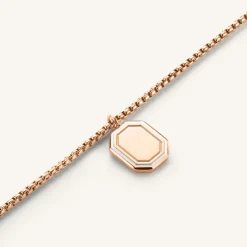 Octagon Enamel Necklace