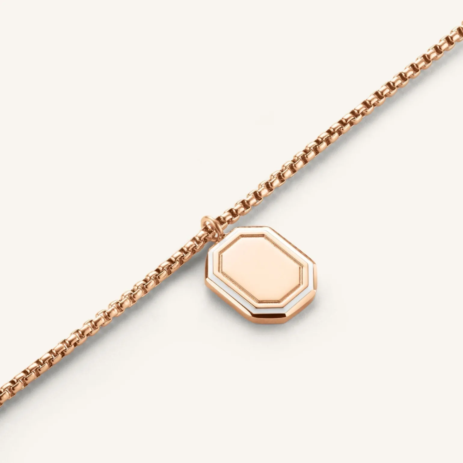 Octagon Enamel Necklace