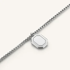 Octagon Enamel Necklace