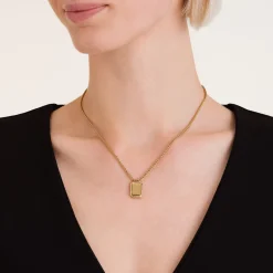 Octagon Pendant Necklace
