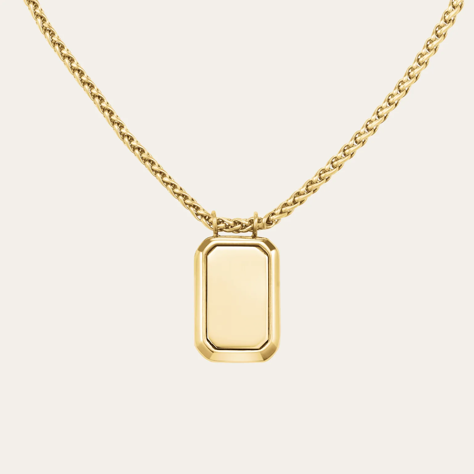 Octagon Pendant Necklace