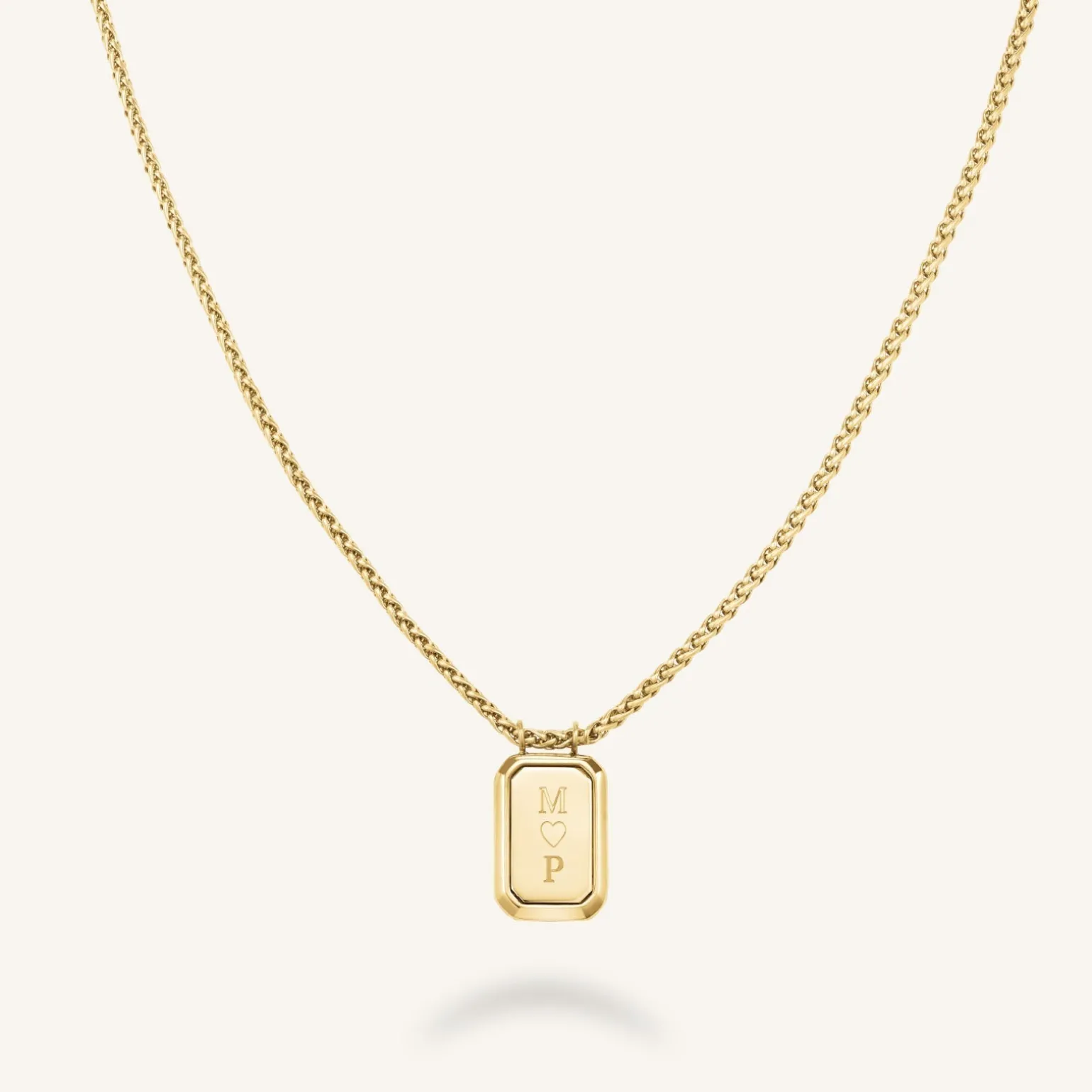 Octagon Pendant Necklace
