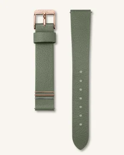 Olive green Rose gold Strap