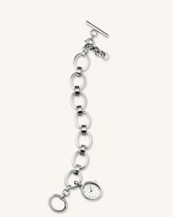 Oval Charm Chain Silver