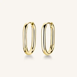 Oval Hoops Gold