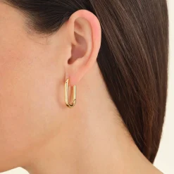 Oval Hoops Gold