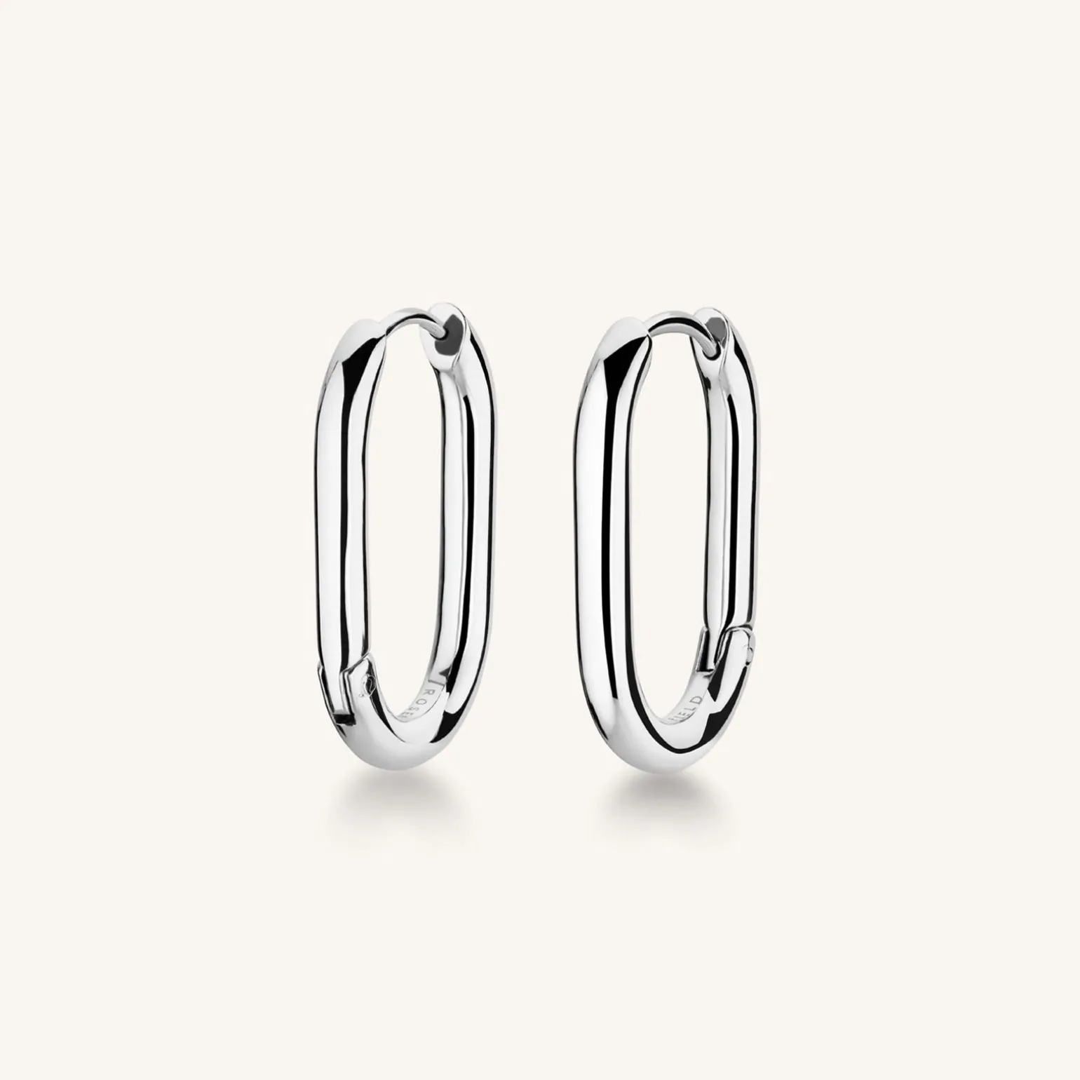 Oval Hoops Silver