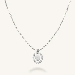 Oval Pendant Necklace