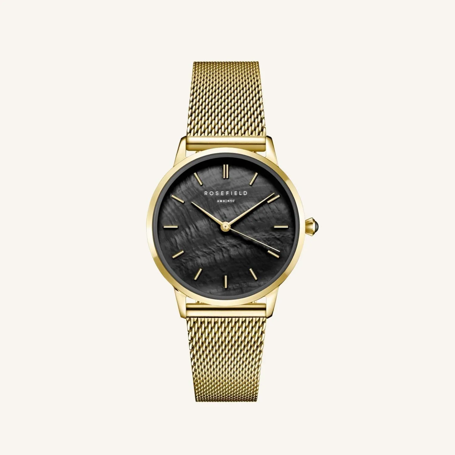 Pearl Edit Mesh Black Gold