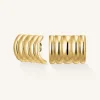 Ribbed Earrings
