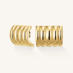 Ribbed Earrings