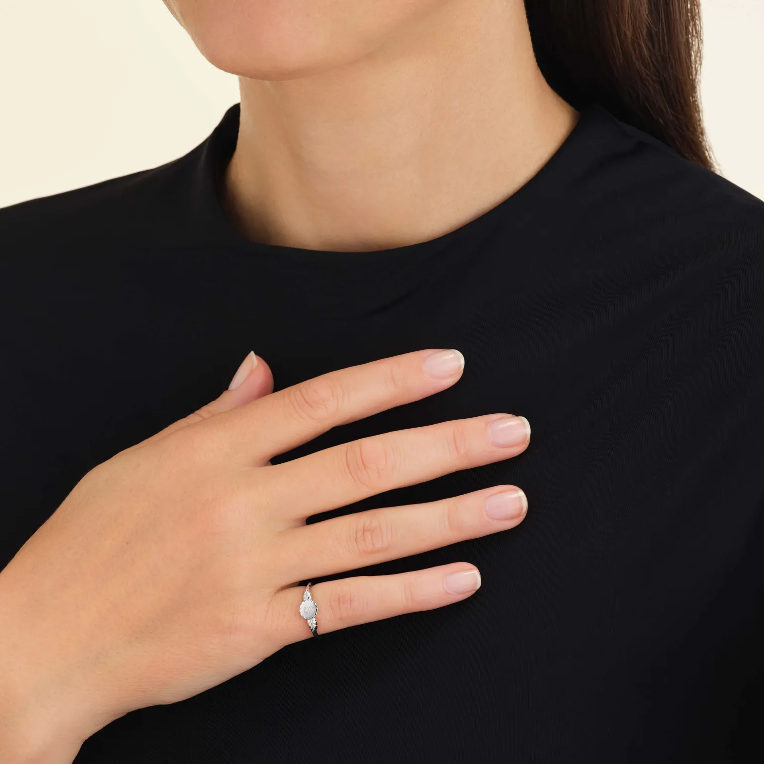 Rosey Pinky Ring