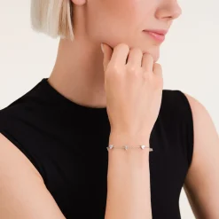 Row Hearts Bracelet