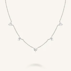 Row Hearts Necklace