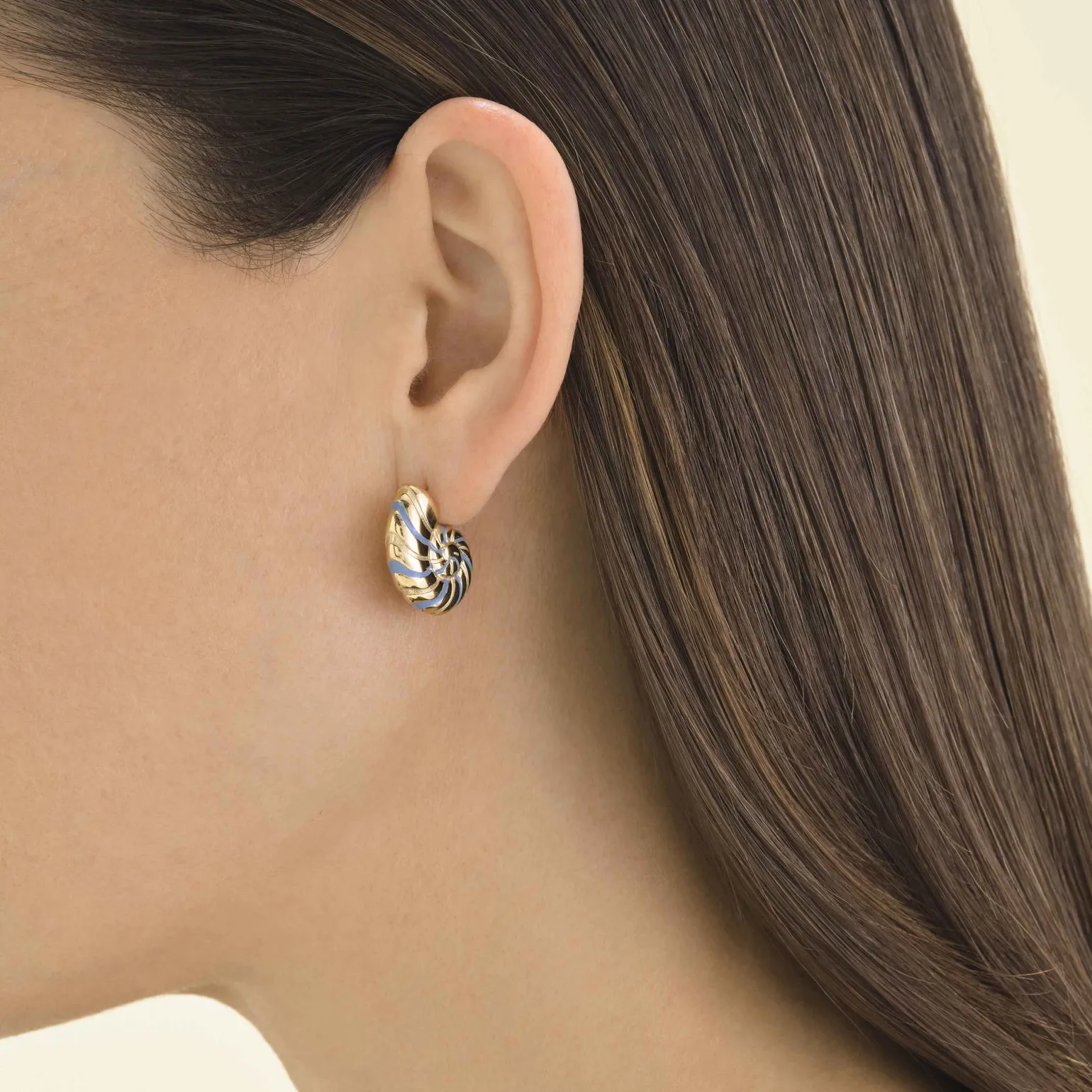 Shell Enamel Earrings
