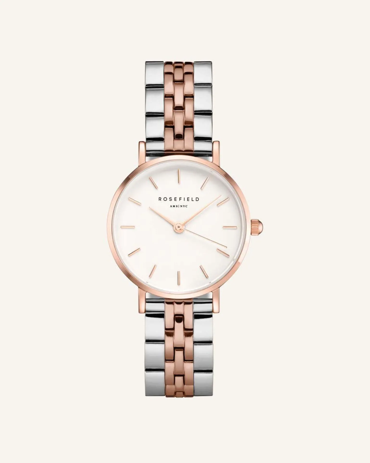 Silver - Rose gold Strap
