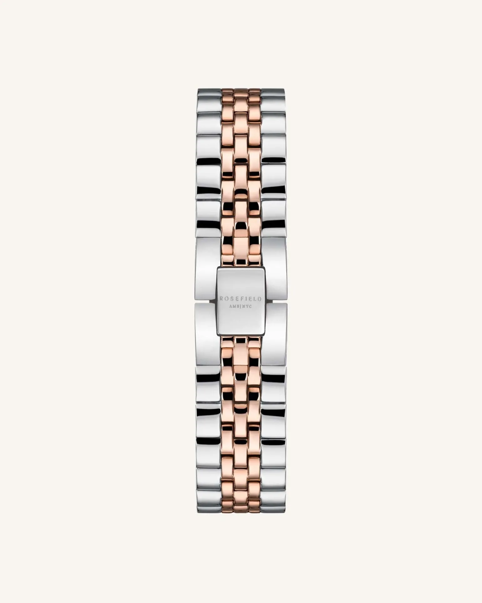 Silver Rose gold Strap