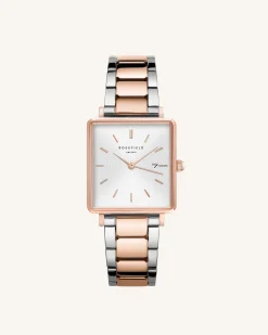 Silver-Rose Gold Strap