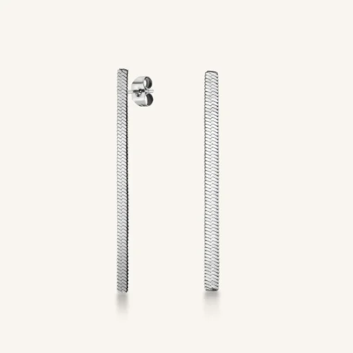Snake Earrings Silver