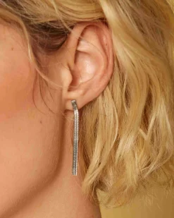 Snake Earrings Silver