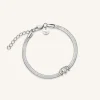 Snake Heart Bracelet Silver