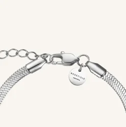 Snake Heart Bracelet Silver