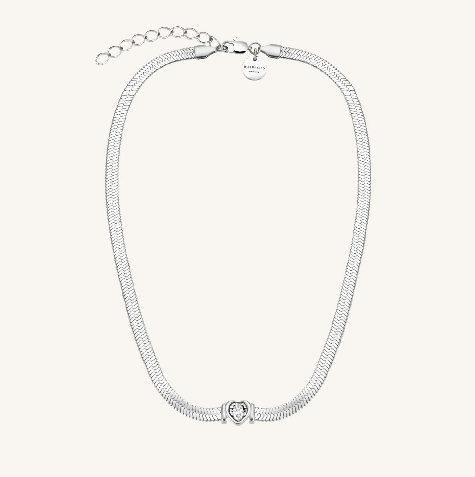 Snake Heart Choker Silver