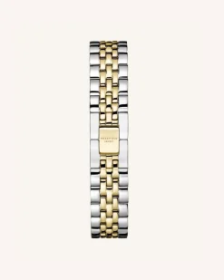 Steel Silver Gold Tapered Strap