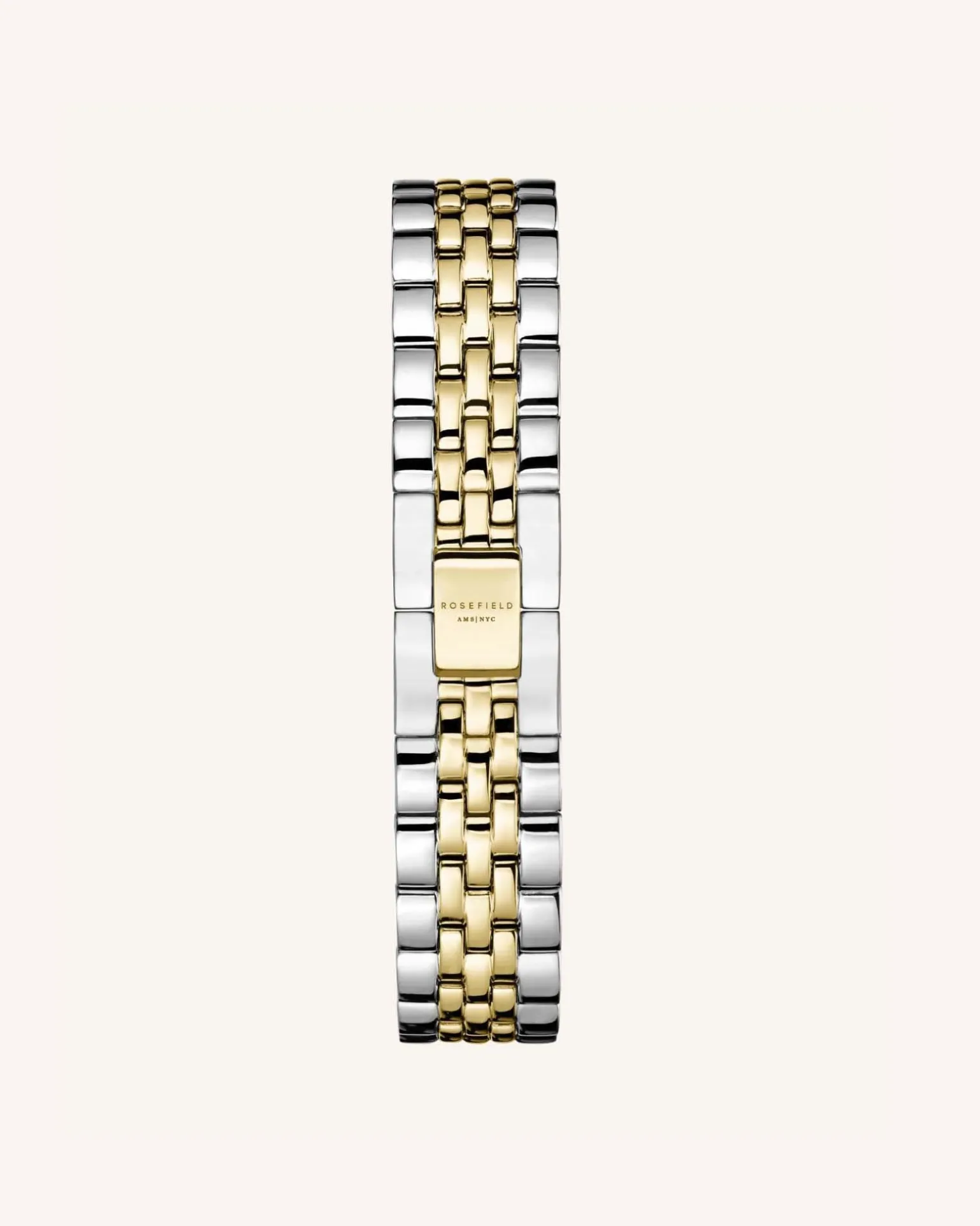 Steel Silver Gold Tapered Strap