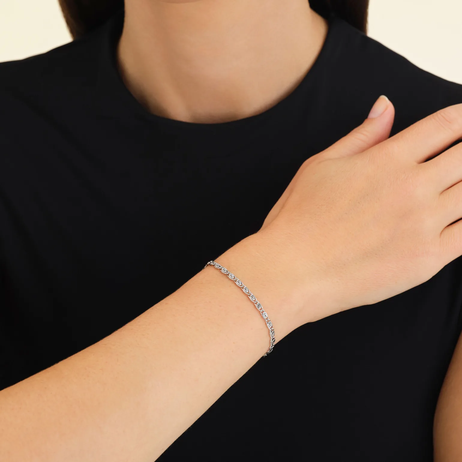 Swirl Bracelet Silver
