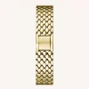 The Oval Gold Steel Strap