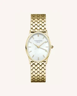 The Oval Gold Steel Strap